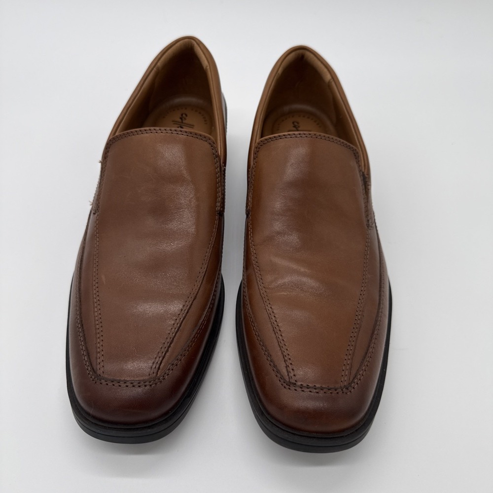 Clarks Men's Brown Leather Loafers Size 8.5 New